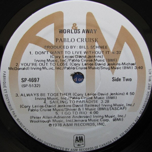 Pablo Cruise : Worlds Away (LP, Album)