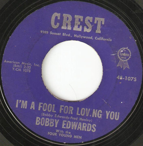Bobby Edwards (3) With The Four Young Men : You're The Reason (7", Single, Styrene, All)