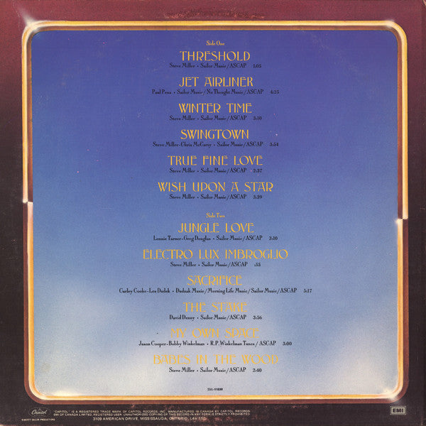 Steve Miller Band : Book Of Dreams (LP, Album)