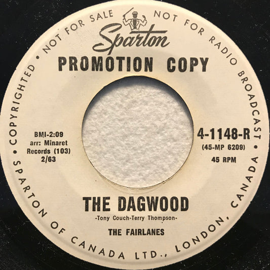 The Fairlanes (6) : The Dagwood / I'm Not The Kind Of Guy (That Gives Up Easy) (7", Promo)