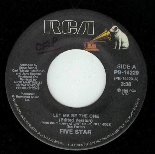 Five Star : Let Me Be The One (7", Single)