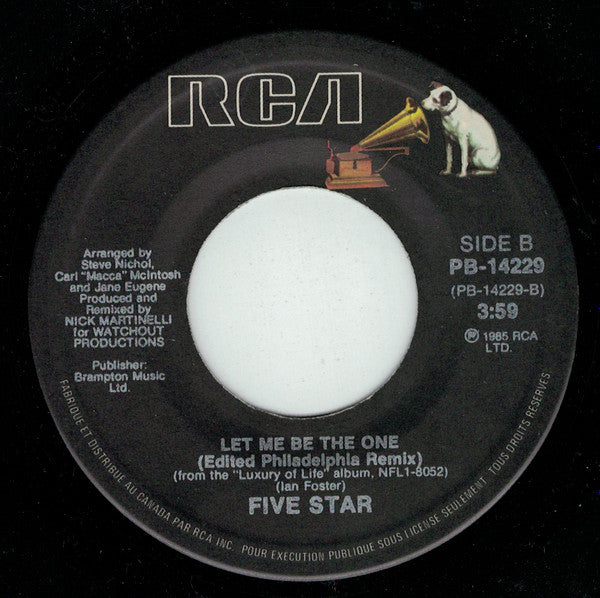 Five Star : Let Me Be The One (7", Single)