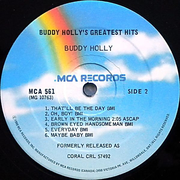 Buddy Holly : Buddy Holly's Greatest Hits (LP, Comp, RE)