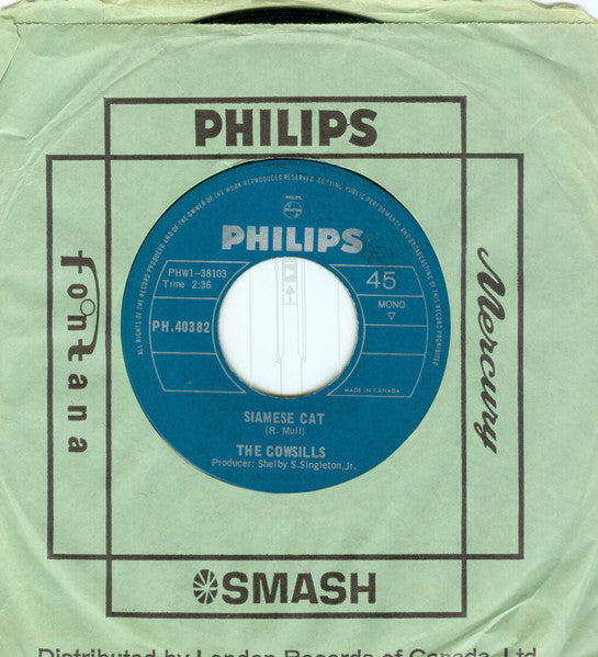The Cowsills : Most Of All / Siamese Cat (7", Mono)