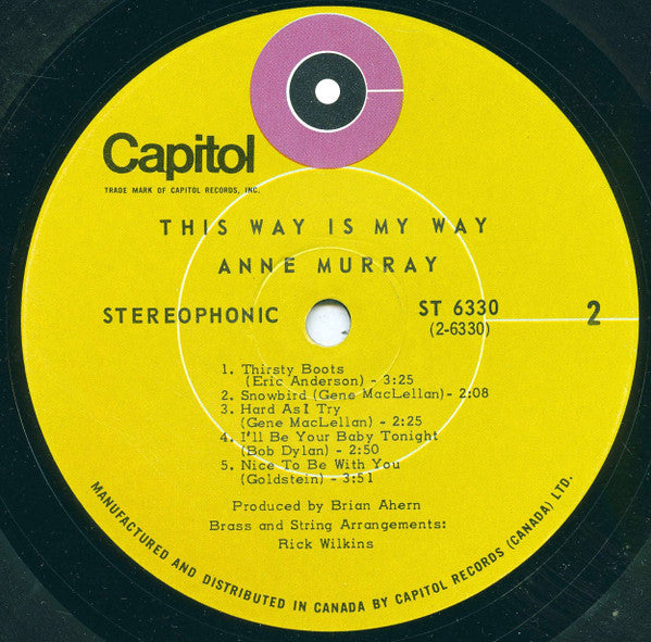 Anne Murray : This Way Is My Way (LP, Album)