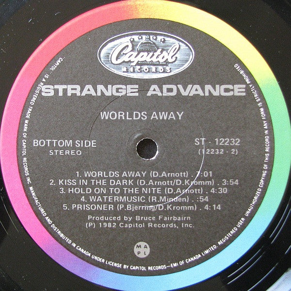 Strange Advance : Worlds Away (LP, Album)
