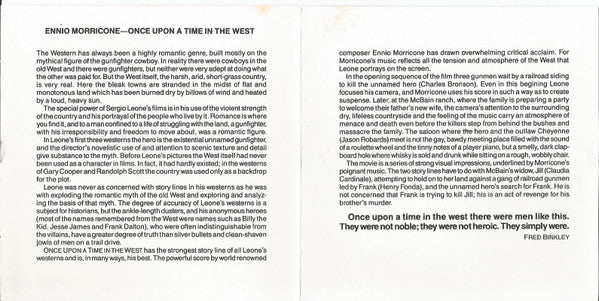 Ennio Morricone : Once Upon A Time In The West (The Original Soundtrack Recording) (CD, Album, Club, RE, RM)