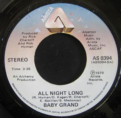 Baby Grand (3) : All Night Long (7")