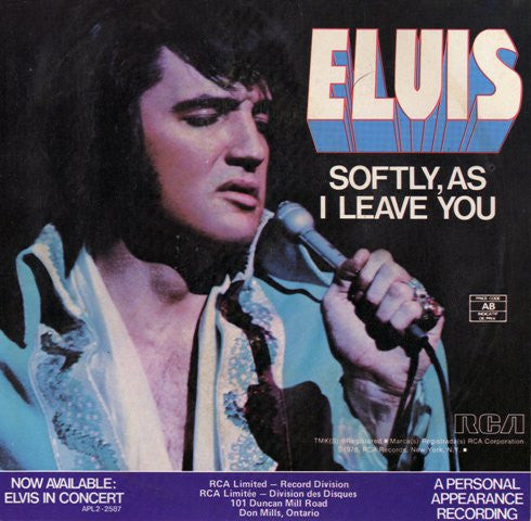 Elvis Presley : Unchained Melody (7", Single, Mono, Ltd, Whi)