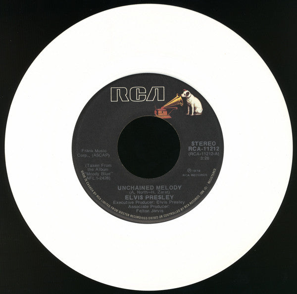 Elvis Presley : Unchained Melody (7", Single, Mono, Ltd, Whi)