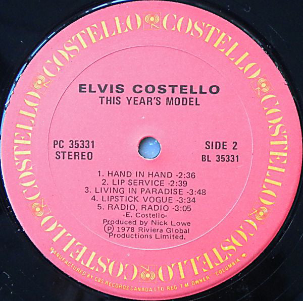 Elvis Costello : This Year's Model (LP, Album)