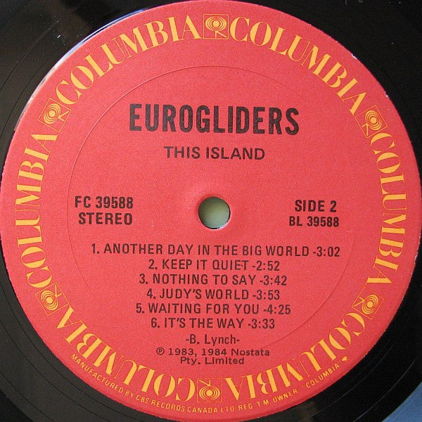 Eurogliders : This Island (LP, Album)