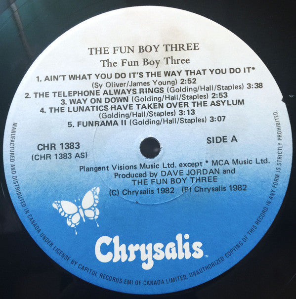 The Fun Boy Three* : The Fun Boy Three (LP, Album)