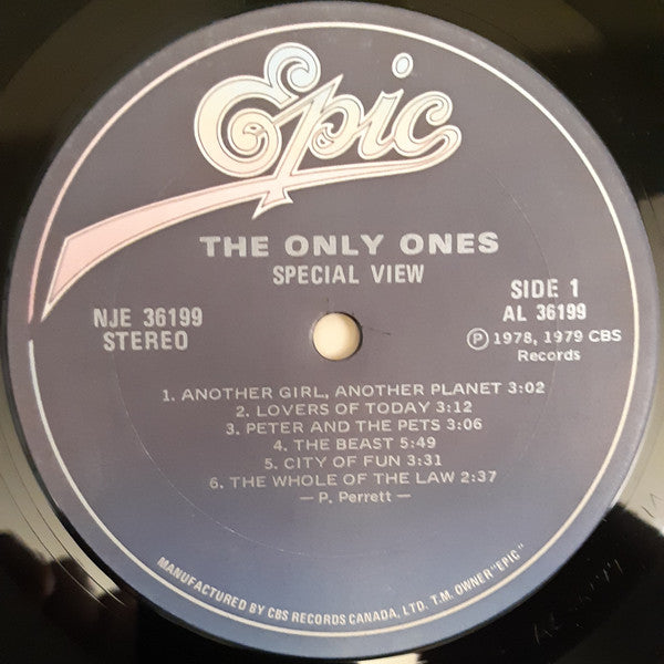 The Only Ones : Special View (LP, Comp)