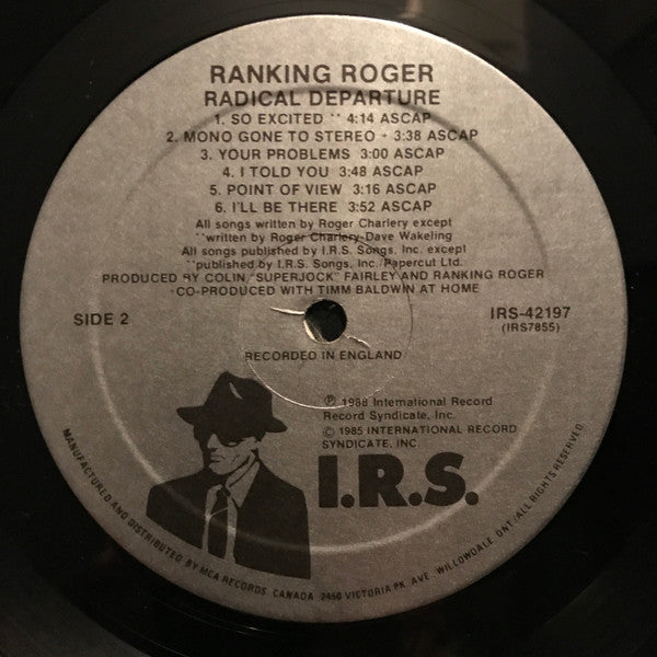 Ranking Roger : Radical Departure (LP, Album)