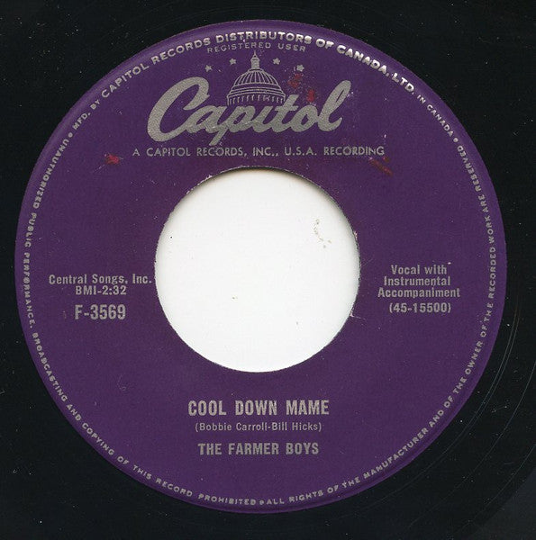 The Farmer Boys : Oh! How It Hurts / Cool Down Mame (7", Single)