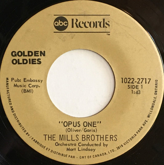 The Mills Brothers : Lazy River (7", Single, RE)