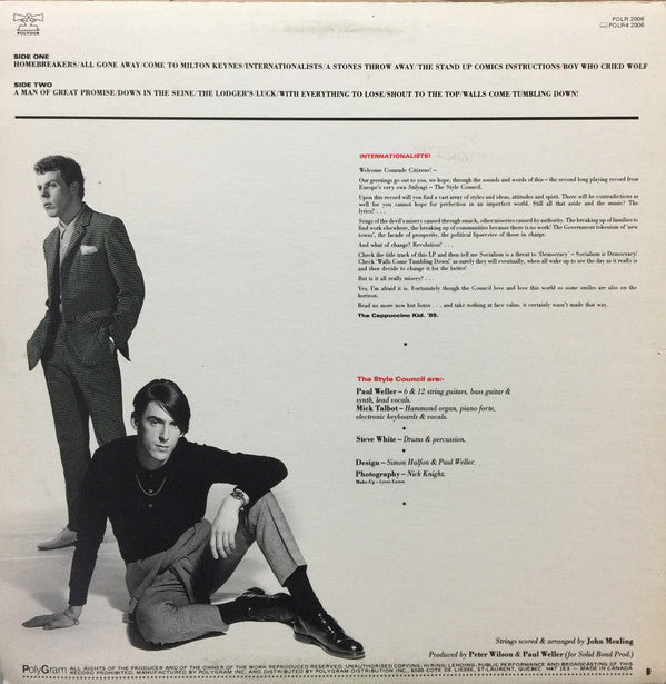 The Style Council : Internationalists (LP, Album)