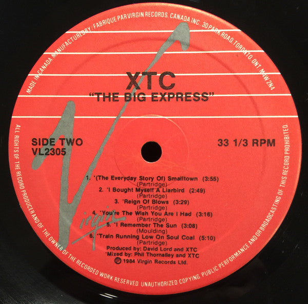 XTC : The Big Express (LP, Album)