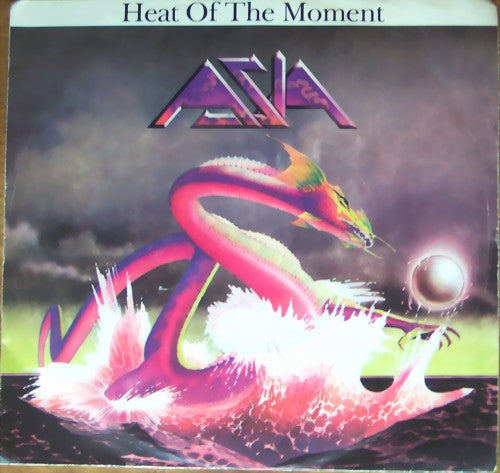 Asia (2) : Heat Of The Moment (7", Single, wit)