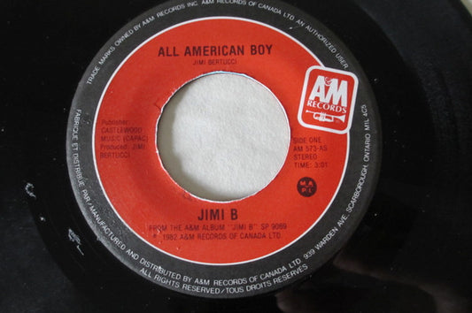 Jimi B* : All American Boy/Strange Feeling (7", Single)
