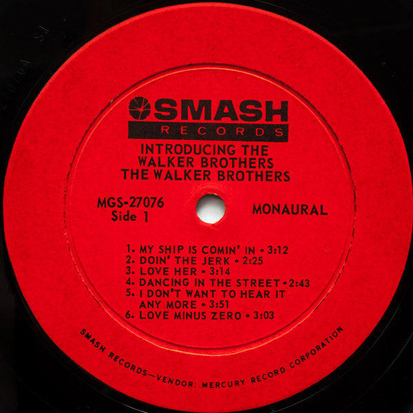 The Walker Brothers : Introducing The Walker Brothers (LP, Mono)