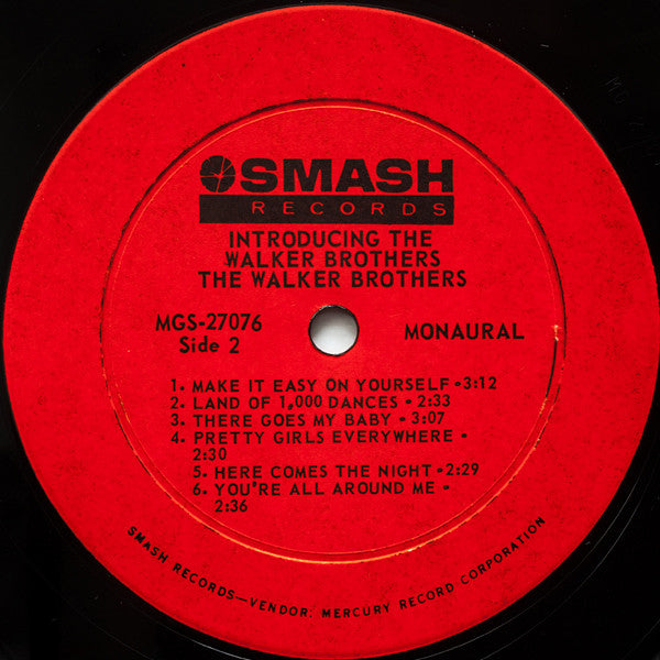 The Walker Brothers : Introducing The Walker Brothers (LP, Mono)