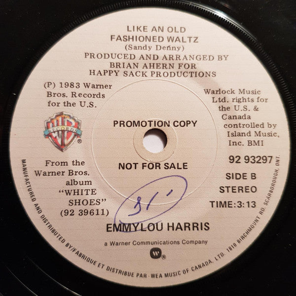 Emmylou Harris : In My Dreams (7", Promo)