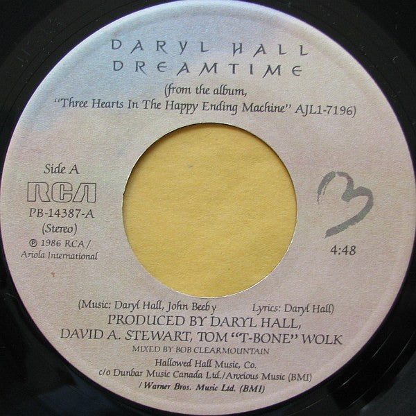 Daryl Hall : Dreamtime (7", Single)