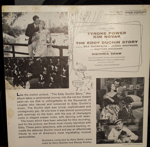 Harry Geller And His Orchestra : Selections From "The Eddy Duchin Story" Part 1 (7", EP)