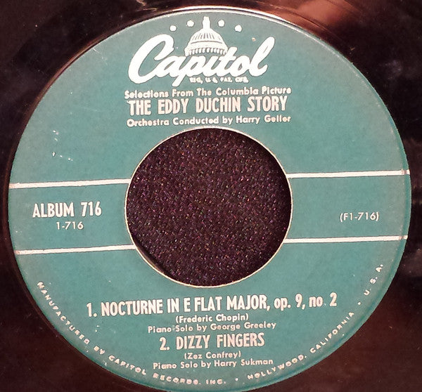 Harry Geller And His Orchestra : Selections From "The Eddy Duchin Story" Part 1 (7", EP)