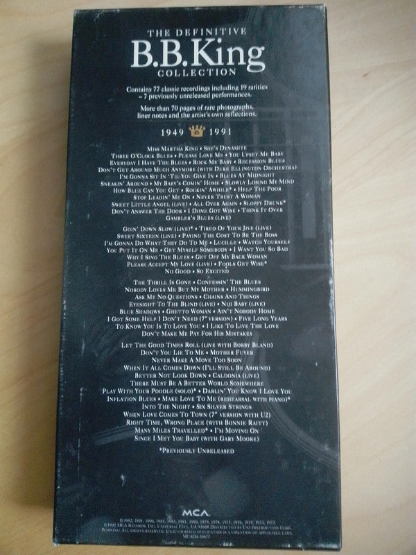B.B. King : The Definitive B.B. King Collection - 4 CD Box Set (4xCD, Comp, Mono, S/Edition)