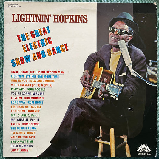 Lightnin' Hopkins : The Great Electric Show And Dance (2xLP, Album, Comp, Gat)