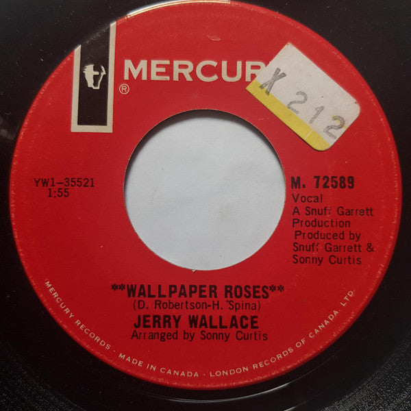 Jerry Wallace : Wallpaper Roses / The Son Of A Green Beret (7", Single)