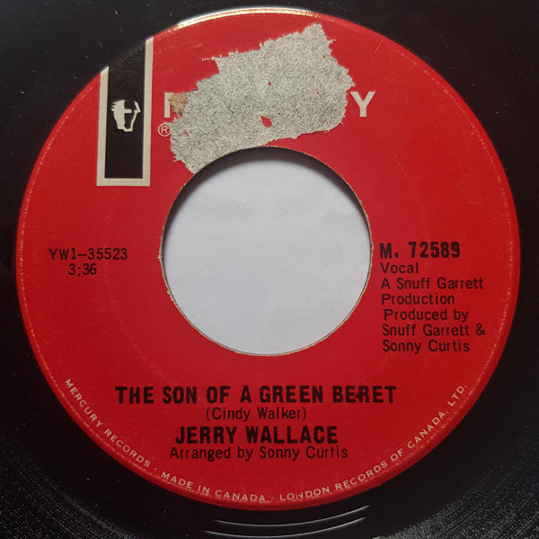 Jerry Wallace : Wallpaper Roses / The Son Of A Green Beret (7", Single)
