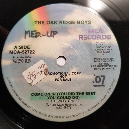 Oak Ridge Boys* : Come On In (You Did The Best You Could Do) / Roll Tennessee River (7", Promo)