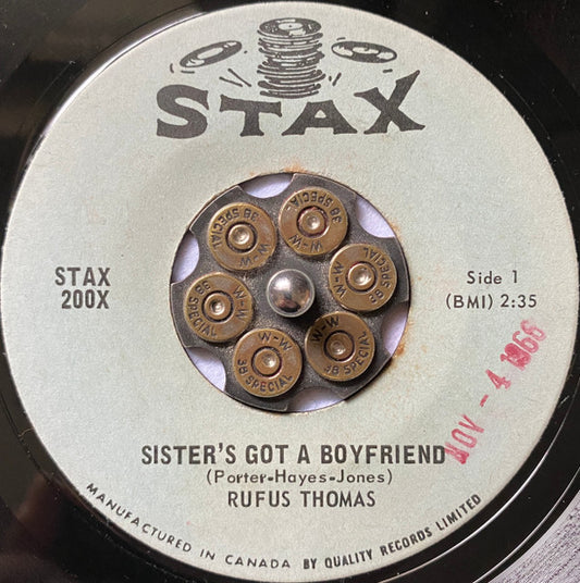Rufus Thomas : Sister's Got A Boyfriend / Talkin' Bout True Love (7", Single)