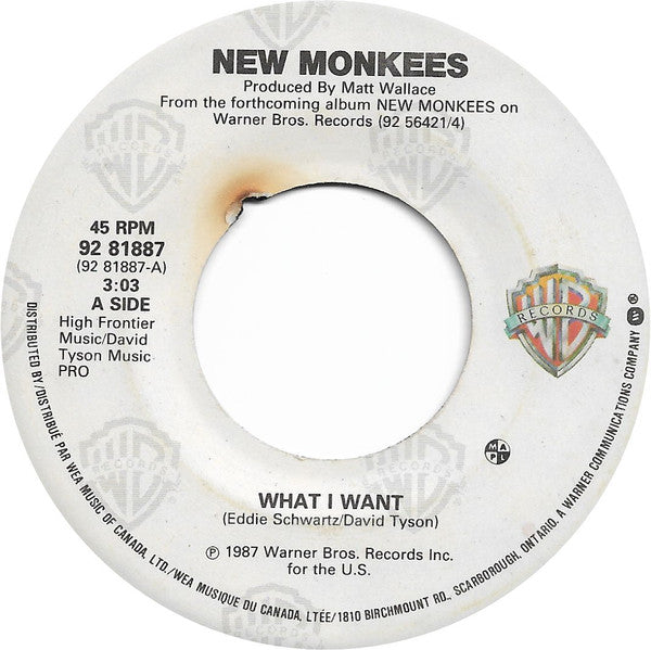 New Monkees : What I Want (7", Single)