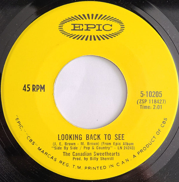 Canadian Sweethearts / Lucille Starr : Looking Back To See / Too Far Gone (7", Single)