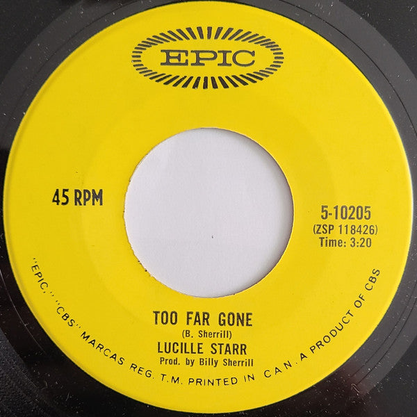 Canadian Sweethearts / Lucille Starr : Looking Back To See / Too Far Gone (7", Single)