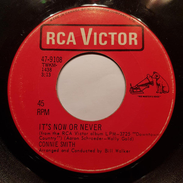 Connie Smith : It's Now Or Never / I'll Come Runnin' (7", Single)