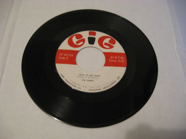 The Pawns : Long Tall Texan / Devil In Her Heart (7", Single)