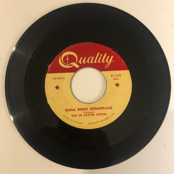 The De Castro Sisters : Boom Boom Boomerang (7", Single)