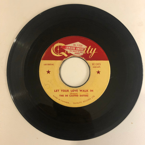 The De Castro Sisters : Boom Boom Boomerang (7", Single)