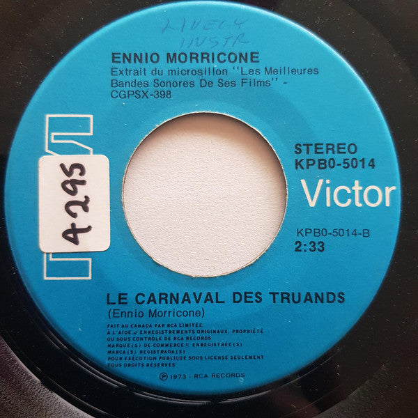 Ennio Morricone : A L'Aube Du 5 Ieme Jour / Le Carnaval Des Truands (7", Single)