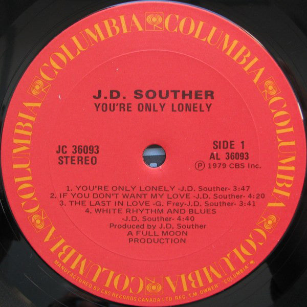 J.D. Souther* : You're Only Lonely (LP, Album)