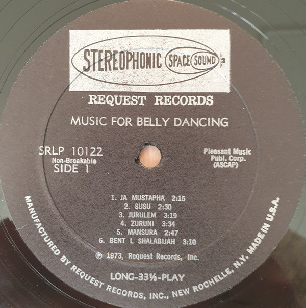 Ahmed Shiba And His Ensemble : Music For Belly-Dancing (LP)