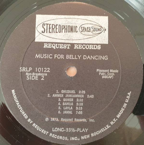 Ahmed Shiba And His Ensemble : Music For Belly-Dancing (LP)