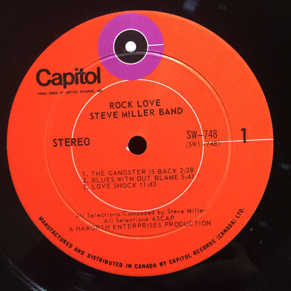 Steve Miller Band : Rock Love (LP, Album)