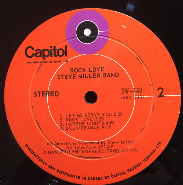 Steve Miller Band : Rock Love (LP, Album)